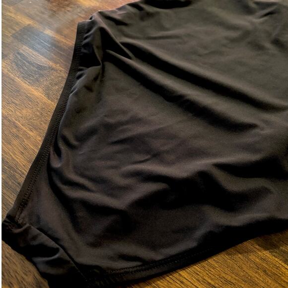 Andie Swim Women’s Medium One Piece Bathing Suit One Shoulder Nantucket Black - Picture 6 of 16